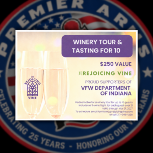 The Rejoicing Vine Winery Tour & Tasting for 10
